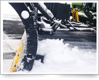 A Picture Of One Our Clients Snow Plowed Driveway