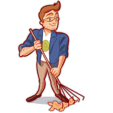 Raking Out The Garden